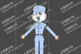 cta动画现代人物角色男【八】通讯员，已绑定骨骼和动作