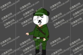 cta动画现代人物角色【日】日军中士，已绑定骨骼和动作