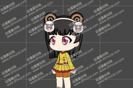 cta动画斗罗大罗新人物角色女7-绵羊，已绑定骨骼和动作