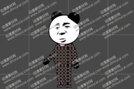 cta动画沙雕人物角色睡衣男05侧面，已绑定骨骼和动作
