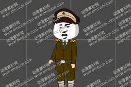 cta动画现代人物角色男【狗】二鬼子首领，已绑定骨骼和动作