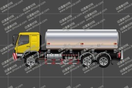 cta动画交通工具大货车道具04，带4组动作 
