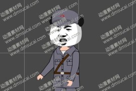cta动画现代人物角色男【八】3二营长，已绑定骨骼和动作