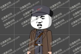 cta动画现代人物角色【八】1军团首长，已绑定骨骼和动作