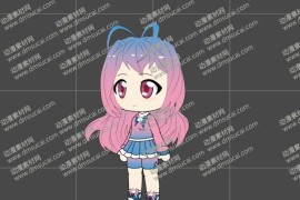 cta动画斗罗大罗新人物角色女6-魔音，已绑定骨骼和动作