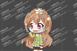 cta动画斗罗大罗新人物角色女2-宁荣荣，已绑定骨骼和动作