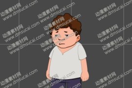 cta动画现代人物角色小男孩18，已绑定骨骼和动作