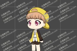 cta动画斗罗大罗新人物角色女15-小鹿，已绑定骨骼和动作