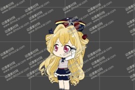 cta动画斗罗大罗新人物角色女3-小船，已绑定骨骼和动作