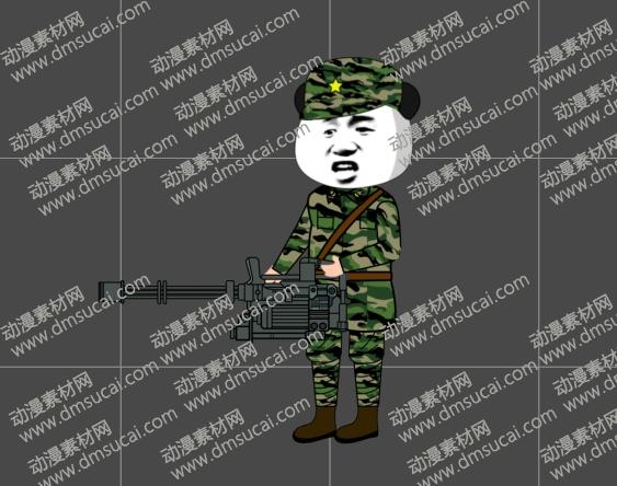 cta动画现代人物角色男【八】特种军队1，已绑定骨骼和动作 未命名