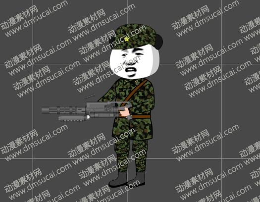 cta动画现代人物角色男【八】特种军队2，已绑定骨骼和动作 未命名