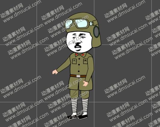 cta动画现代人物角色男【日】飞行员，已绑定骨骼和动作 未命名