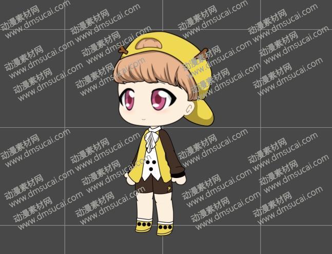 cta动画斗罗大罗新人物角色女15-小鹿，已绑定骨骼和动作 斗罗人物